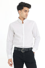 LUXE COTTON SHIRT-WHITE