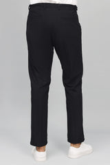 TAILORED CORDUROY PANTS-BLACK