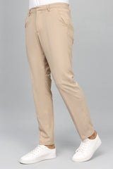 TAILORED CORDUROY PANTS-STONE