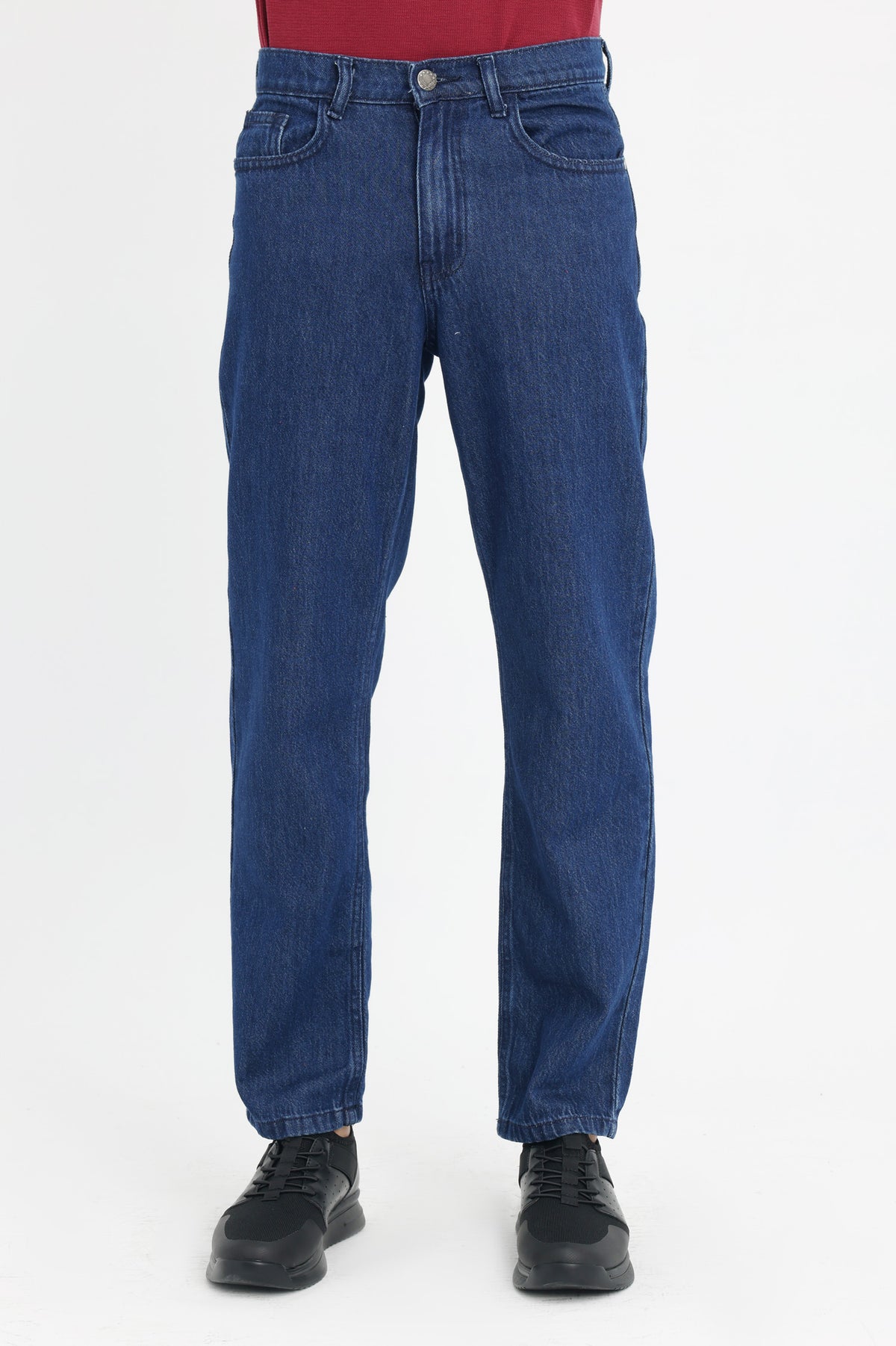 ESSENTIAL STRAIGHT-LEG DENIM-DK-BLUE