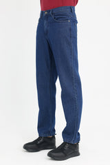 ESSENTIAL STRAIGHT-LEG DENIM-DK-BLUE