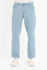 ESSENTIAL STRAIGHT-LEG DENIM-SKY-BLUE