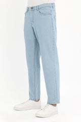 ESSENTIAL STRAIGHT-LEG DENIM-SKY-BLUE