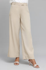 CLASSIC TAILORED ELEGANCE TROUSERS-BEIGE