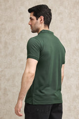 CLASSIC PIQUE COTTON POLO SHIRT-GREEN