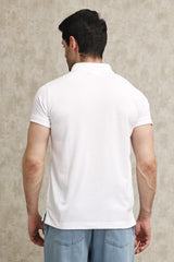 CLASSIC PIQUE COTTON POLO SHIRT-WHITE