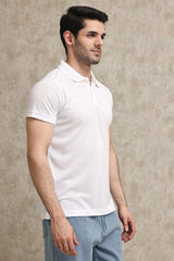 CLASSIC PIQUE COTTON POLO SHIRT-WHITE