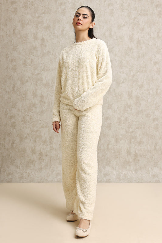 SNUGGLE-UP LOUNGWEAR SET-WHITE