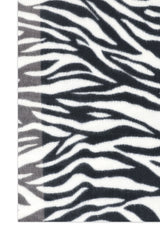 ZEBRA STRIPE FRINGE SCARF