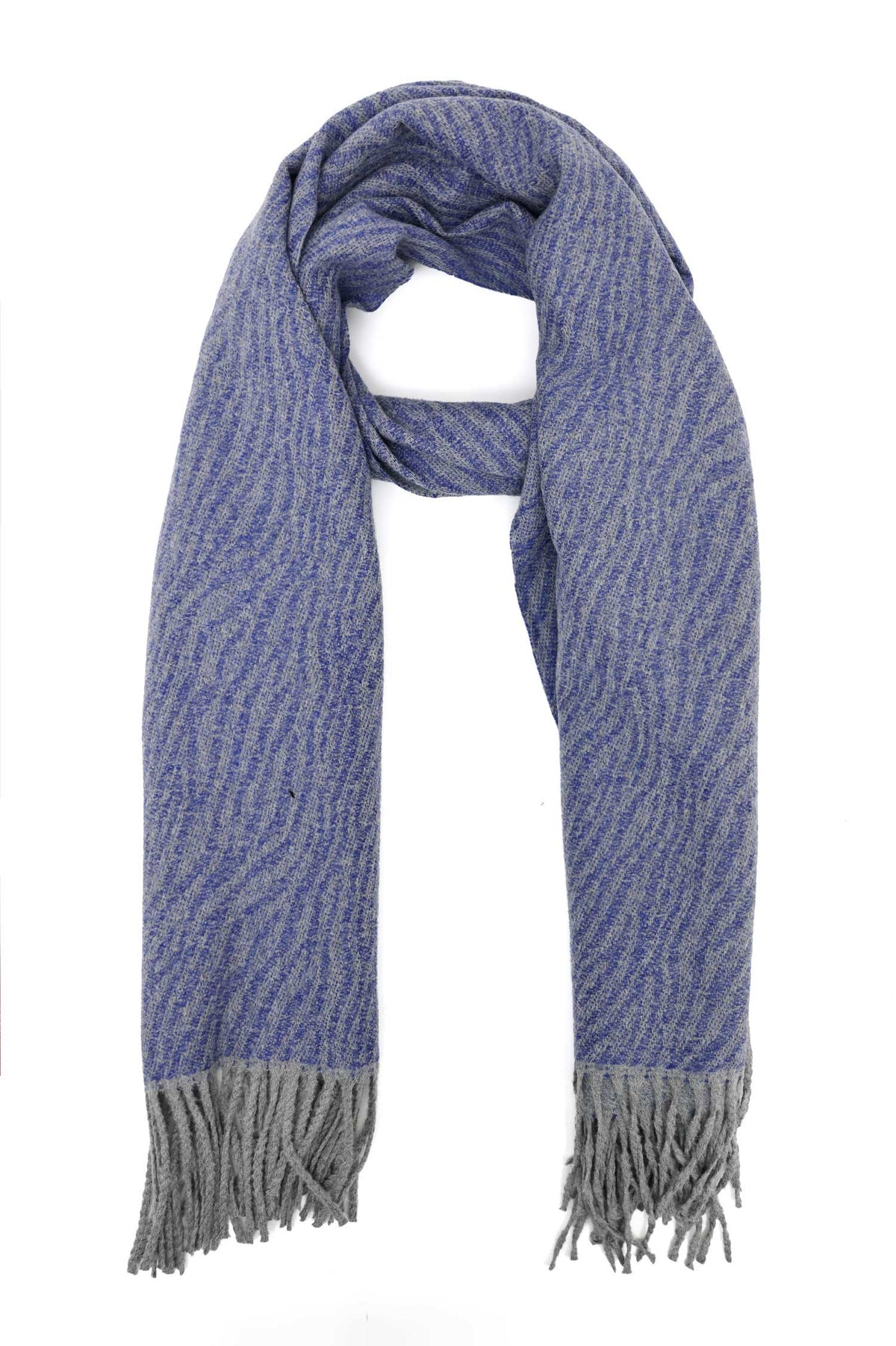 TEXTURED FRINGE SCARF