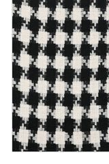 PATTERNED HOUNDSTOOTH SCARF