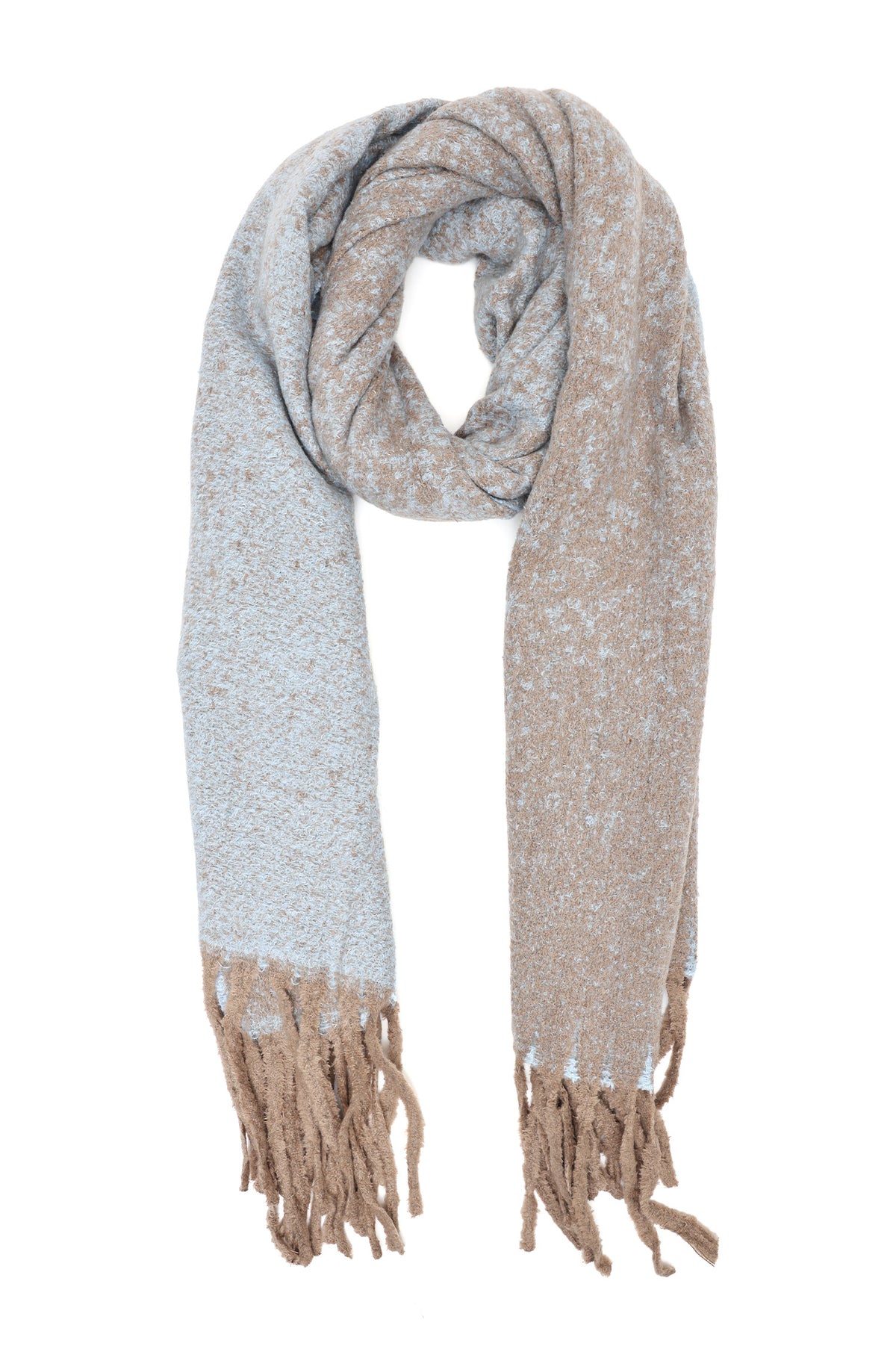 TEXTURED FRINGE SCARF