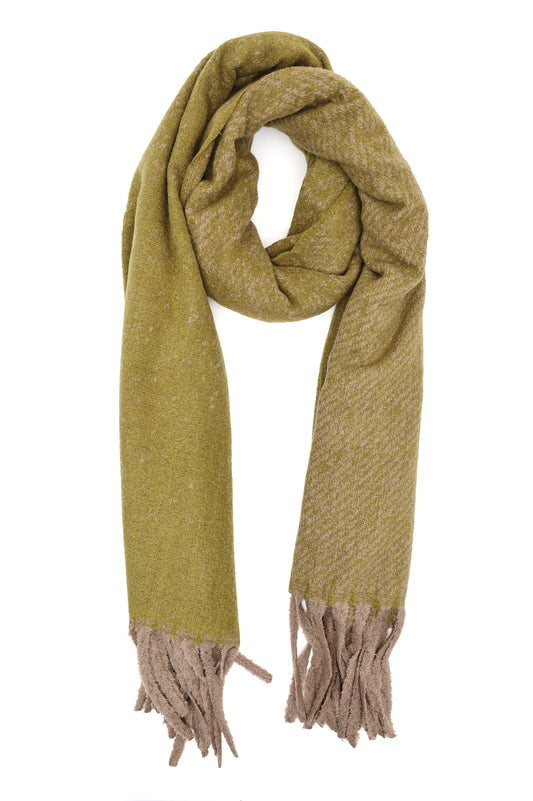 TEXTURED FRINGE SCARF