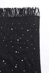 BEADED SHAWL-BLACK