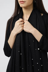 BEADED SHAWL-BLACK