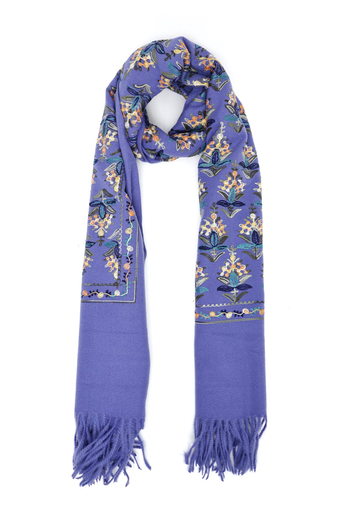 FLORAL EMBROIDERED SCARF