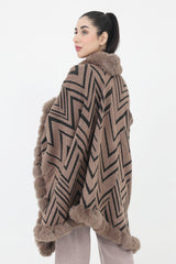 ALMAS FUR CAPE-BROWN