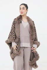 ALMAS FUR CAPE-BROWN