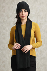 WARM WOOLEN BEANIE AND SCARF DUO