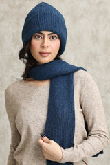 WARM WOOLEN BEANIE AND SCARF DUO