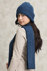 WARM WOOLEN BEANIE AND SCARF DUO