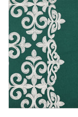 BAROQUE PATTERN EMBROIDERED SCARF