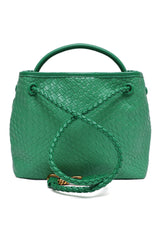 Woven Texture Handbag-Green