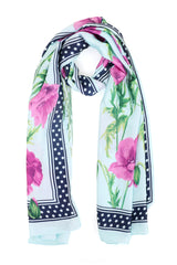 BLOSSOM EMBRACE SCARF-GREEN