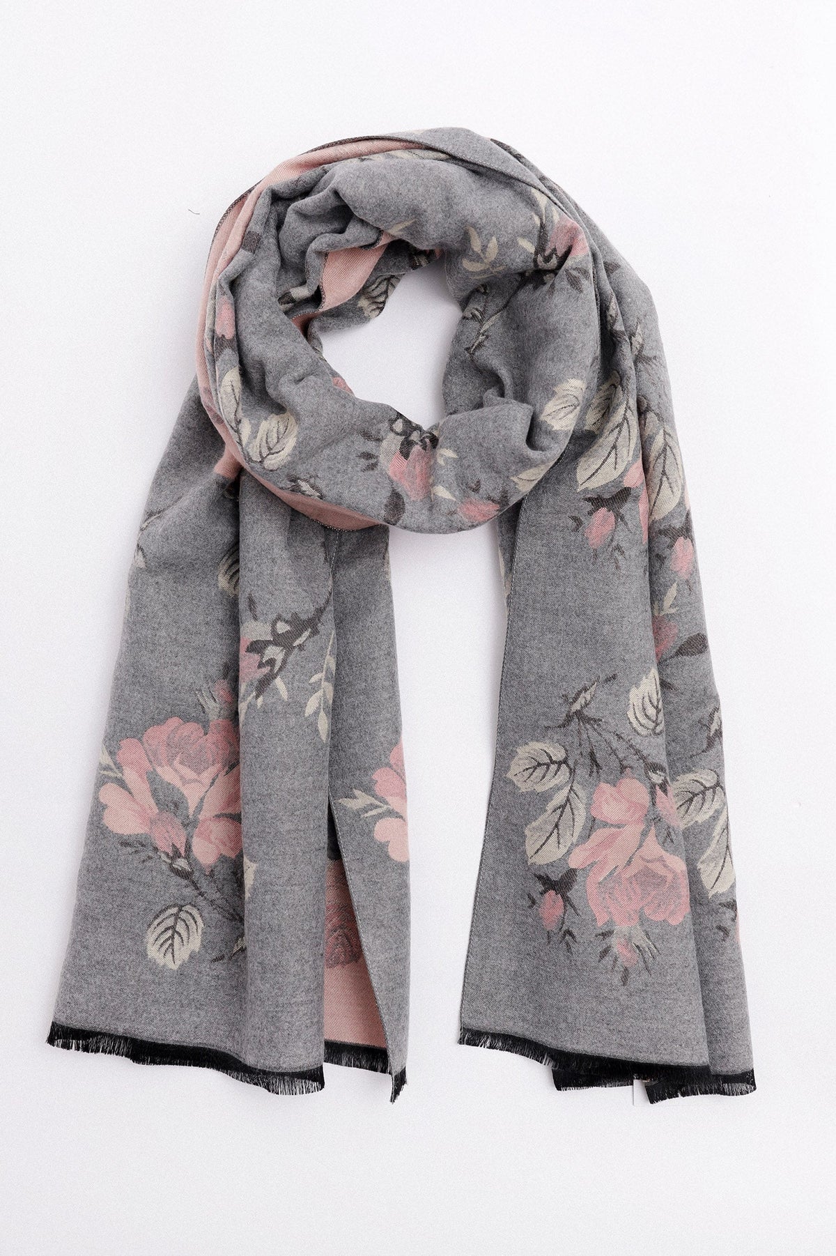 FLOURESCENCE SHAWL-GREY