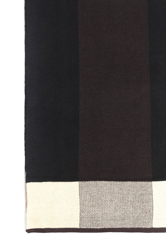 MONOCHROME SCARF-BEIGE-BROWN