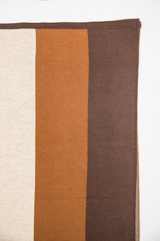 MONOCHROME SCARF-BEIGE-BROWN