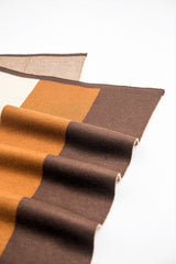 MONOCHROME SCARF-BEIGE-BROWN