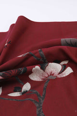 BLOOMING SHAWL-MAROON