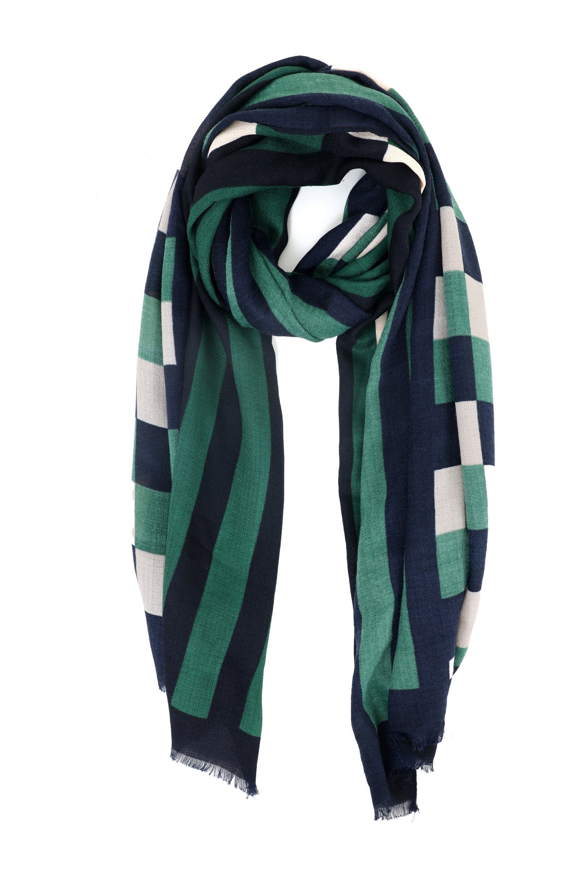 COTTAGE CORE COMFORT SCARF-GREEN