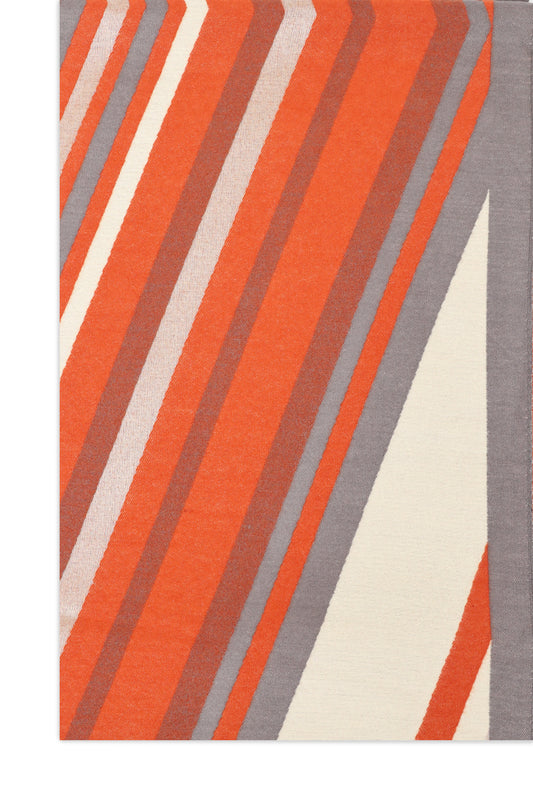 LINEAR LUXE SCARF-ORANGE