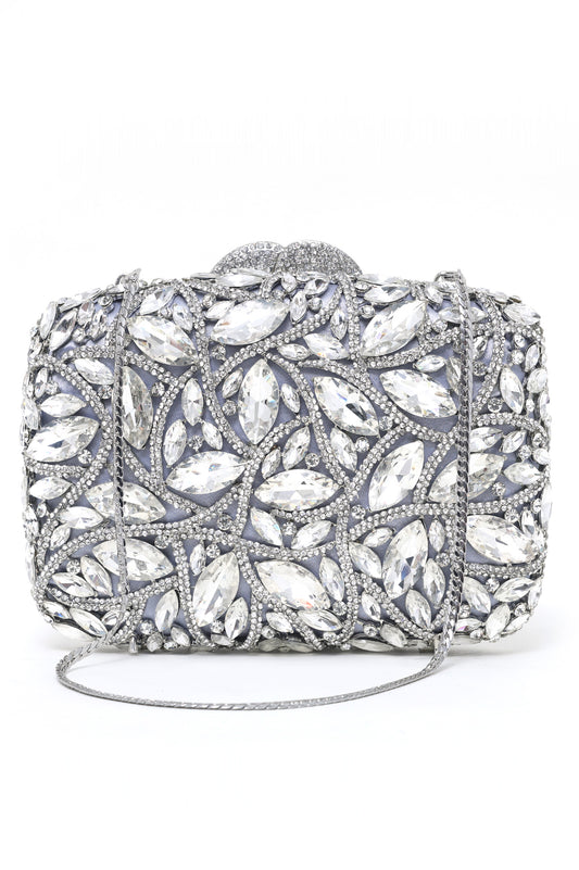 ORNATE CLUTCH-GREY