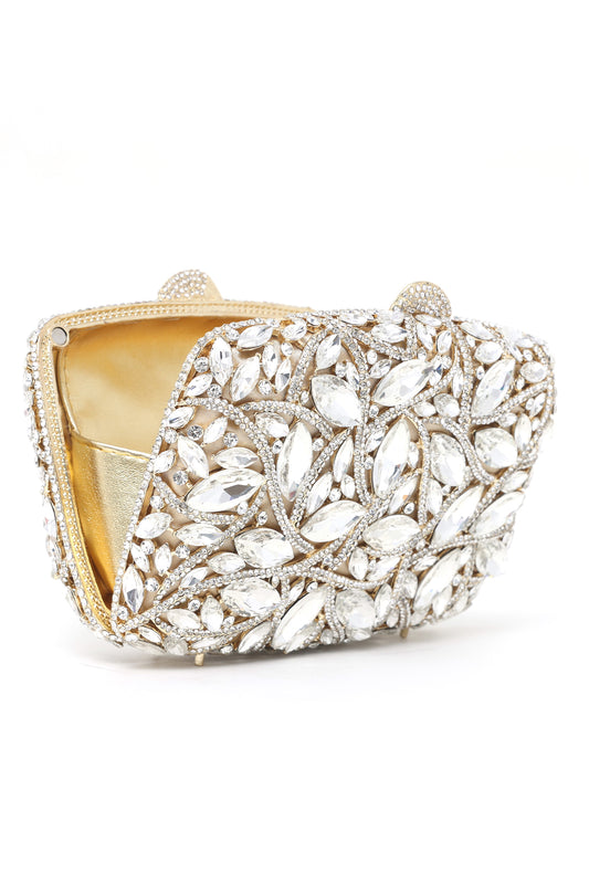 ORNATE CLUTCH-SIL-GLD