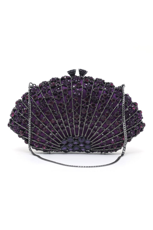 CRYSTAL CLUTCH-PURPLE