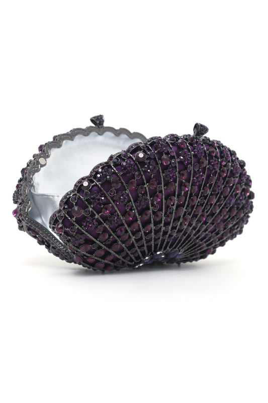 CRYSTAL CLUTCH-PURPLE