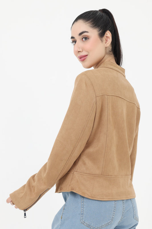 SUEDE JACKET-KHAKI