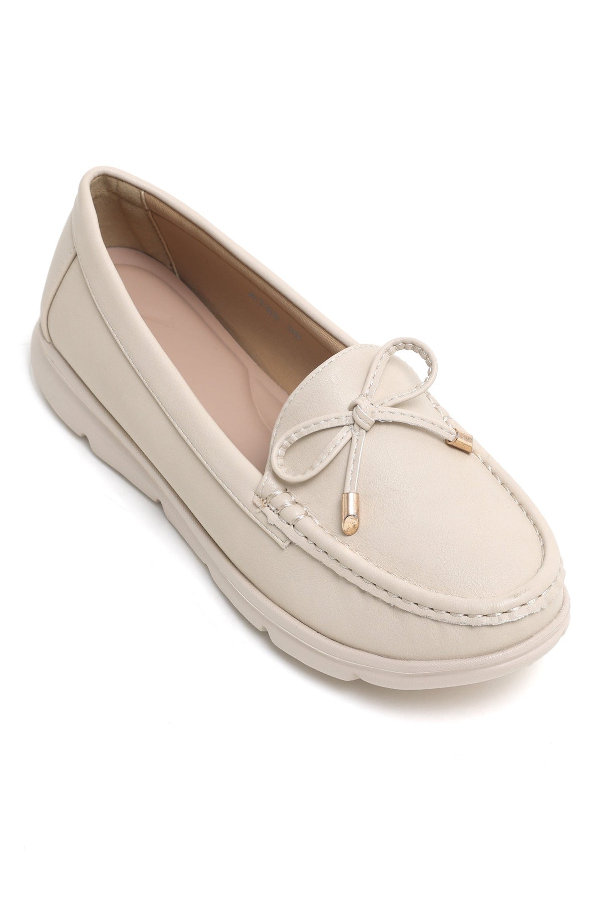 SLIPONS WITH BOW TASSEL-BEIGE