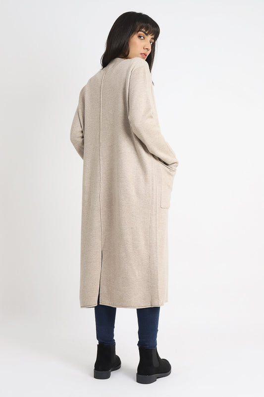 WOOLEN SWEATER-BEIGE