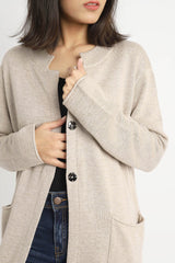 WOOLEN SWEATER-BEIGE