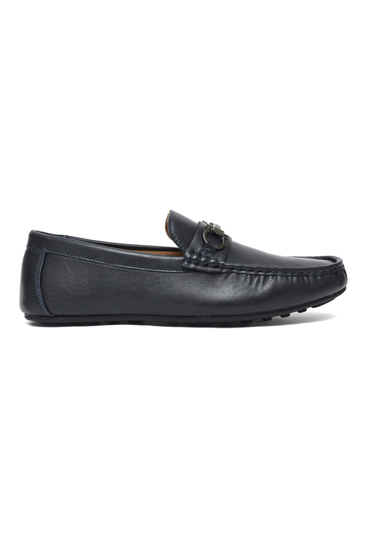 MODERN HORSEBIT LEATHER LOAFERS-NAVY