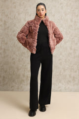 FUR JACKET-PINK