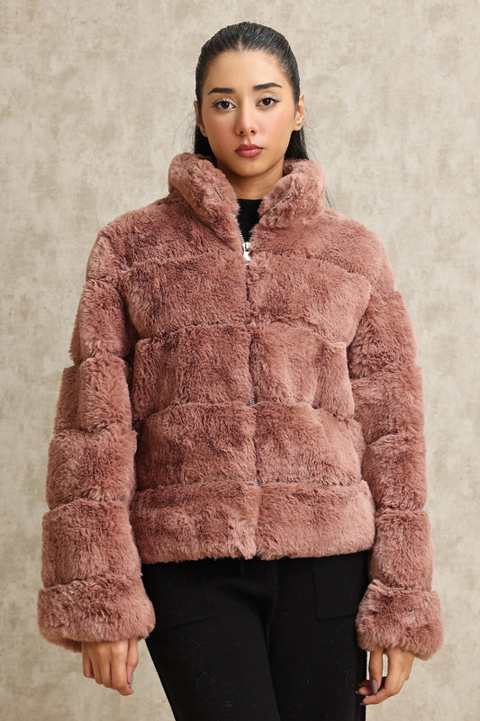 FUR JACKET-PINK