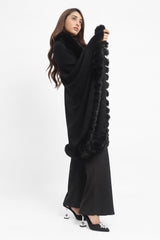 FUR CAPE-BLACK