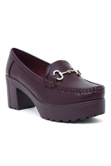 CHUNKY SLIPONS-MAROON