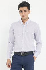 MICRO CHECK CLASSIC SHIRT-PURPLE CHK