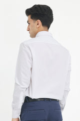 ESSENTIAL FORMAL BUTTON-DOWN-WHITE-DOTTED